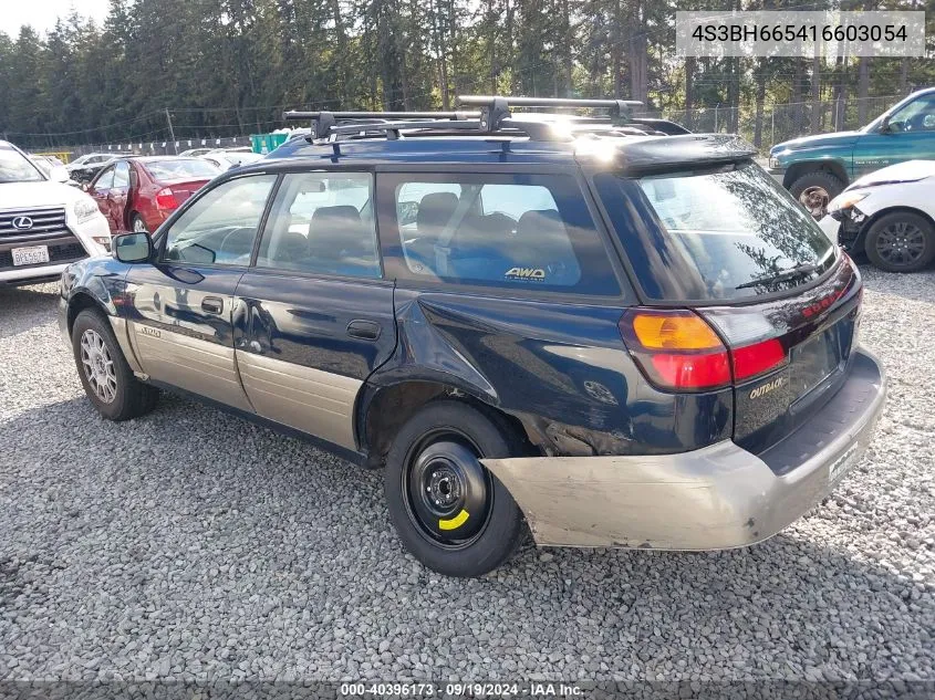 2001 Subaru Outback VIN: 4S3BH665416603054 Lot: 40396173