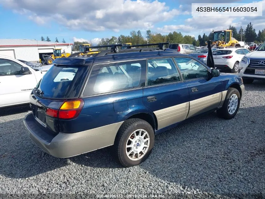 2001 Subaru Outback VIN: 4S3BH665416603054 Lot: 40396173