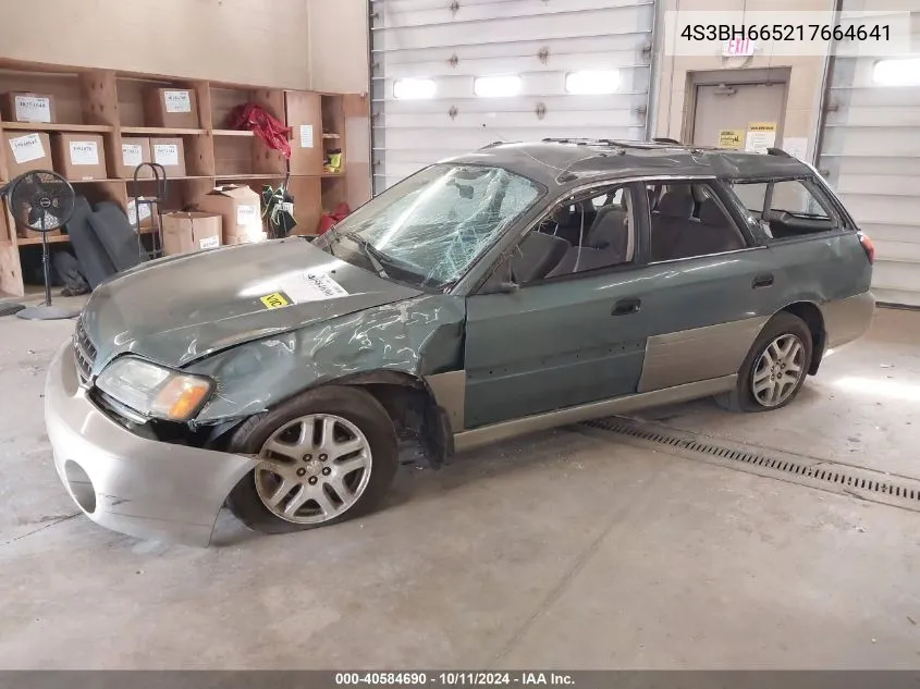 2001 Subaru Outback VIN: 4S3BH665217664641 Lot: 40584690