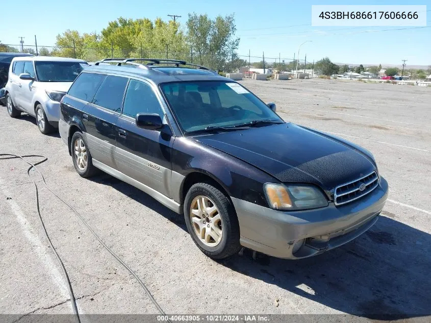 2001 Subaru Outback Limited VIN: 4S3BH686617606666 Lot: 40663905