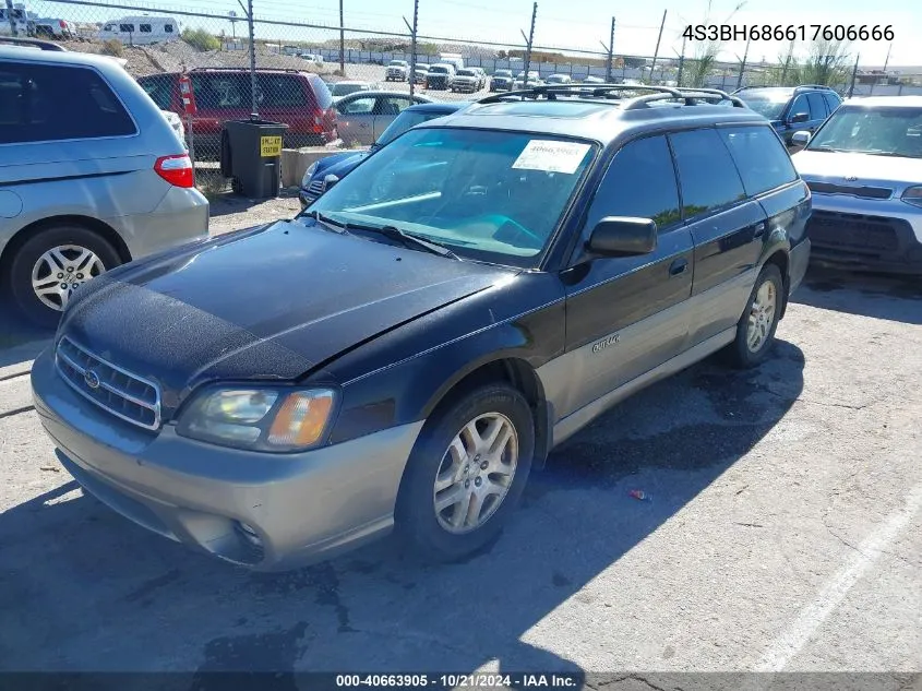 2001 Subaru Outback Limited VIN: 4S3BH686617606666 Lot: 40663905