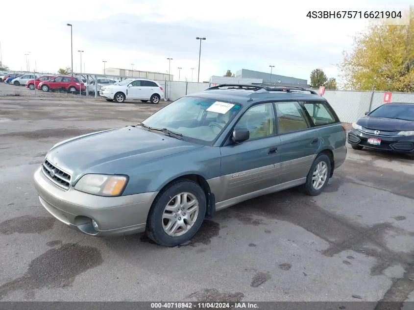 2001 Subaru Outback Outback Awp VIN: 4S3BH675716621904 Lot: 40718942