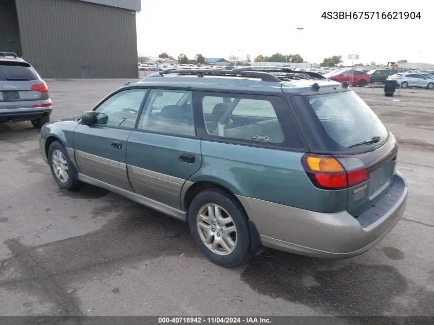 2001 Subaru Outback Outback Awp VIN: 4S3BH675716621904 Lot: 40718942