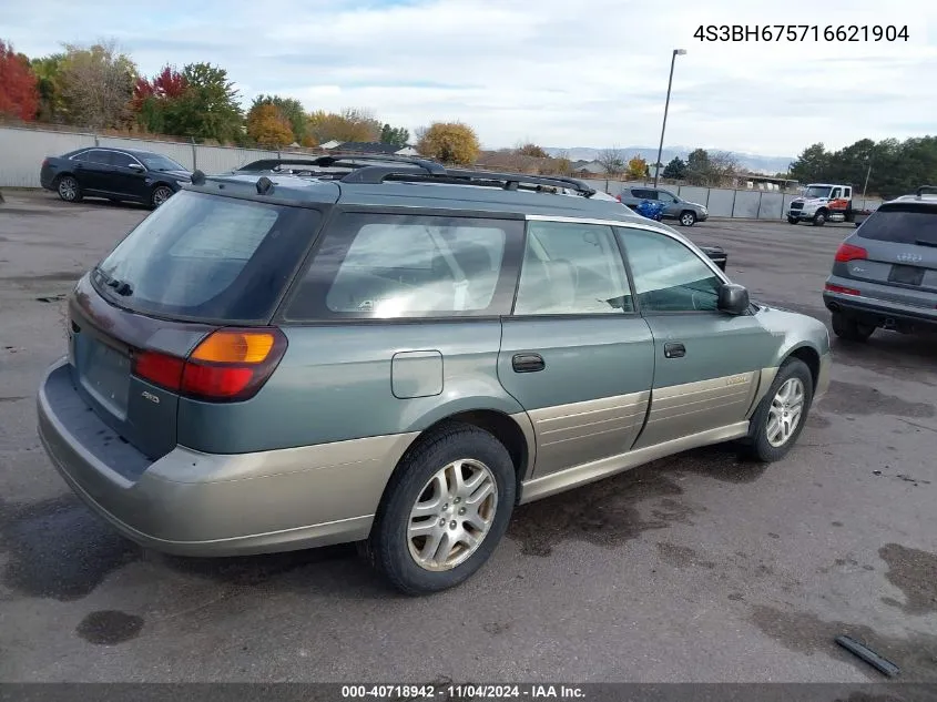 2001 Subaru Outback Outback Awp VIN: 4S3BH675716621904 Lot: 40718942