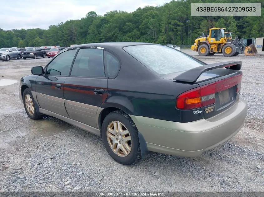 2002 Subaru Outback Limited VIN: 4S3BE686427209533 Lot: 39902977