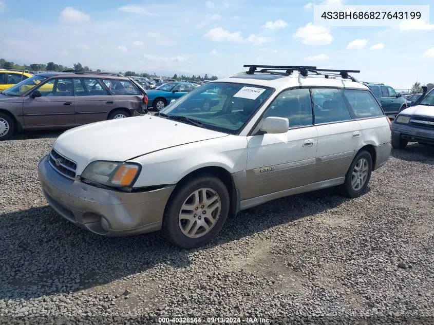 2002 Subaru Outback Outback Limited VIN: 4S3BH686827643199 Lot: 40328564