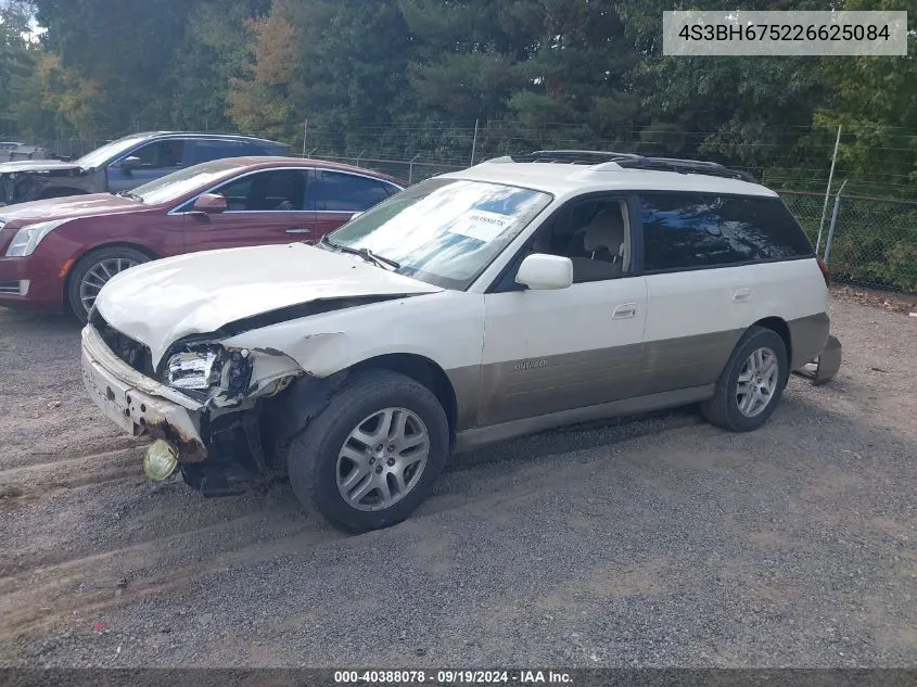 2002 Subaru Outback VIN: 4S3BH675226625084 Lot: 40388078