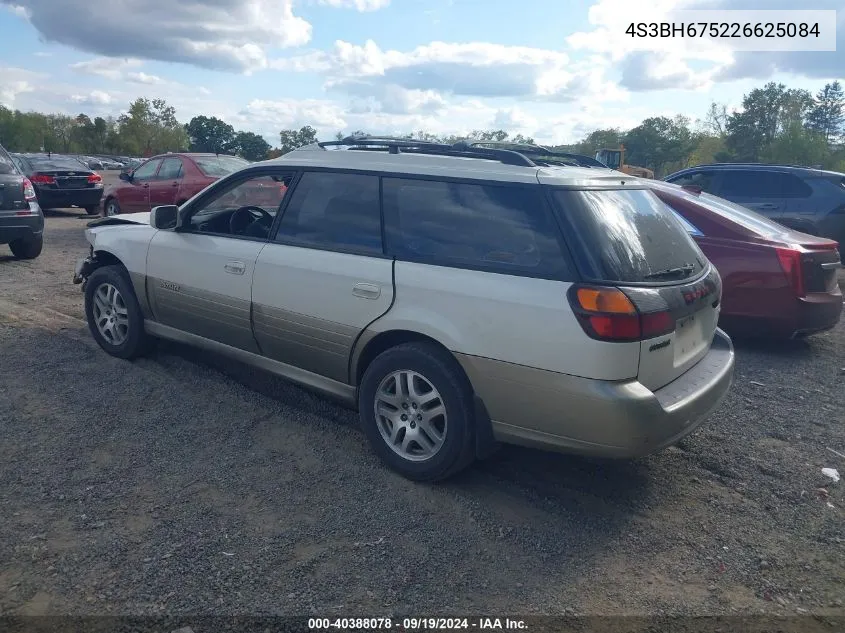 2002 Subaru Outback VIN: 4S3BH675226625084 Lot: 40388078