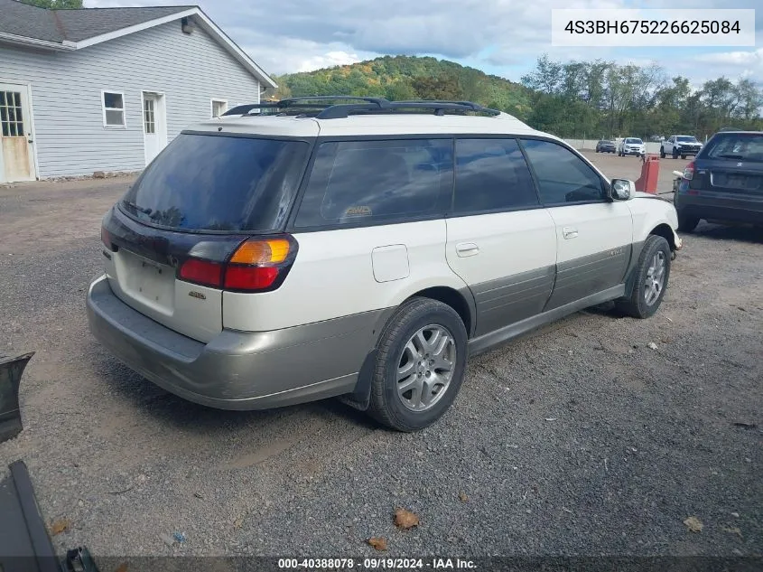 2002 Subaru Outback VIN: 4S3BH675226625084 Lot: 40388078