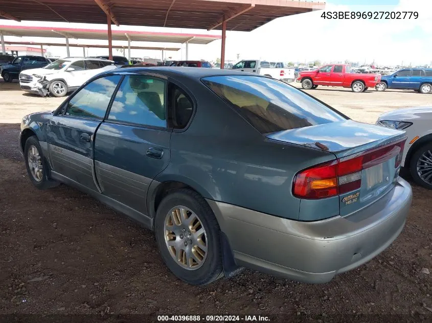 2002 Subaru Outback H6-3.0/H6-3.0 Vdc VIN: 4S3BE896927202779 Lot: 40396888