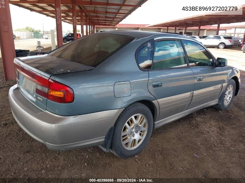 2002 Subaru Outback H6-3.0/H6-3.0 Vdc VIN: 4S3BE896927202779 Lot: 40396888