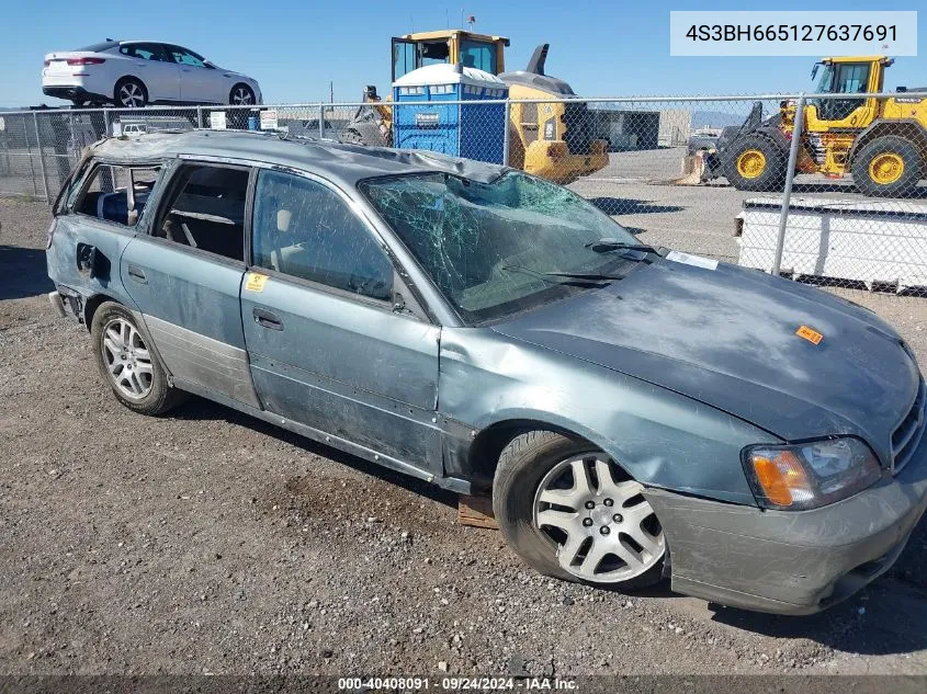 2002 Subaru Outback Outback VIN: 4S3BH665127637691 Lot: 40408091