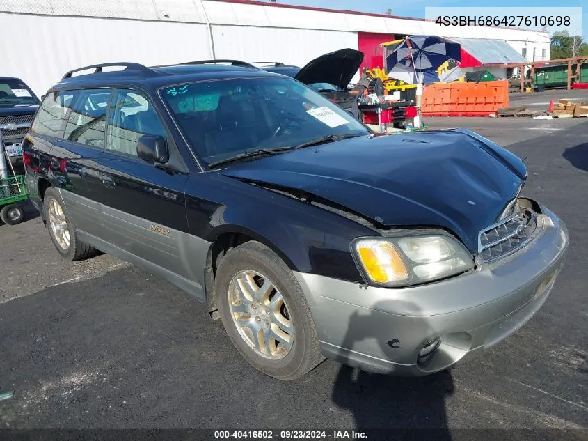 2002 Subaru Outback Limited VIN: 4S3BH686427610698 Lot: 40416502