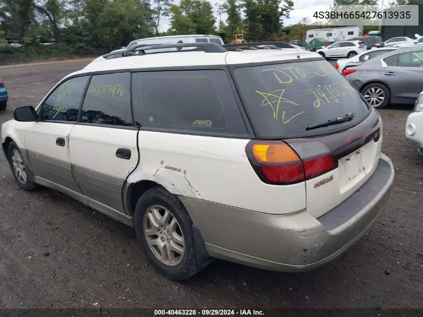 2002 Subaru Outback VIN: 4S3BH665427613935 Lot: 40463228