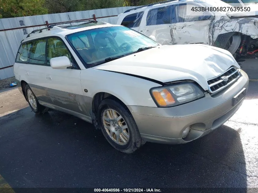 2002 Subaru Outback H6-3.0 L.l. Bean Edition VIN: 4S3BH806827639550 Lot: 40640586