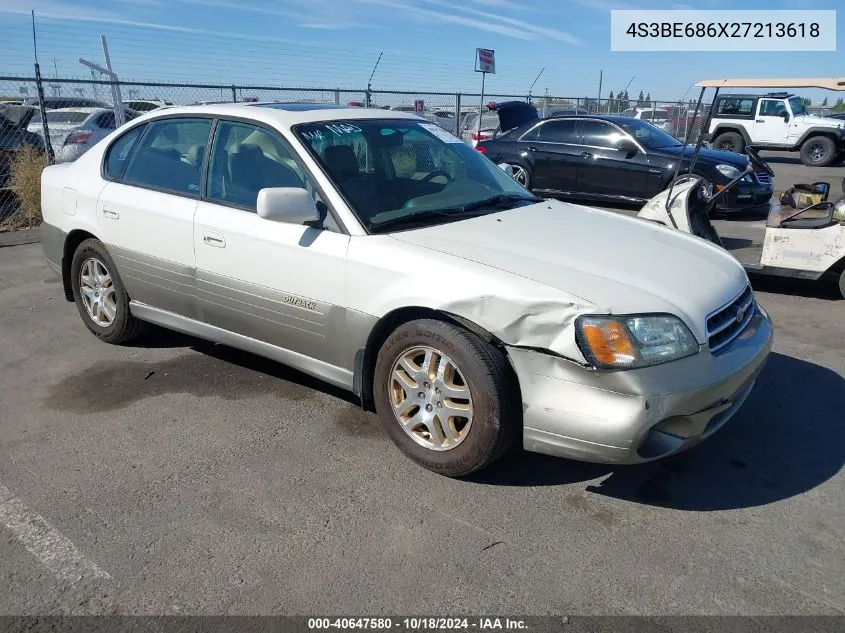 2002 Subaru Outback Limited VIN: 4S3BE686X27213618 Lot: 40647580