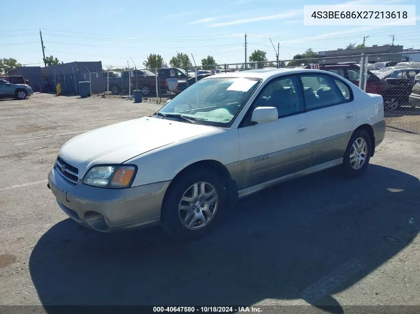 2002 Subaru Outback Limited VIN: 4S3BE686X27213618 Lot: 40647580