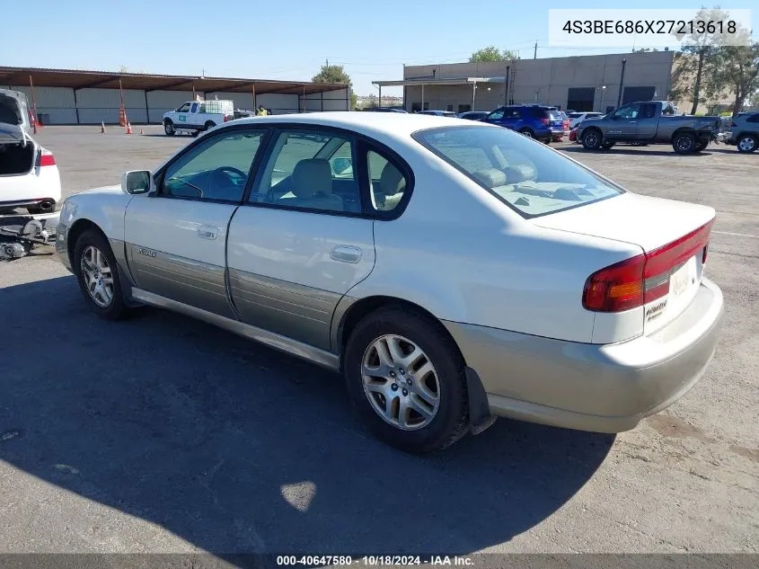 2002 Subaru Outback Limited VIN: 4S3BE686X27213618 Lot: 40647580