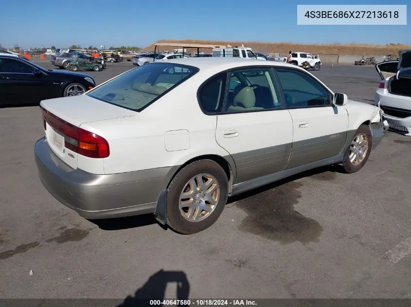 2002 Subaru Outback Limited VIN: 4S3BE686X27213618 Lot: 40647580