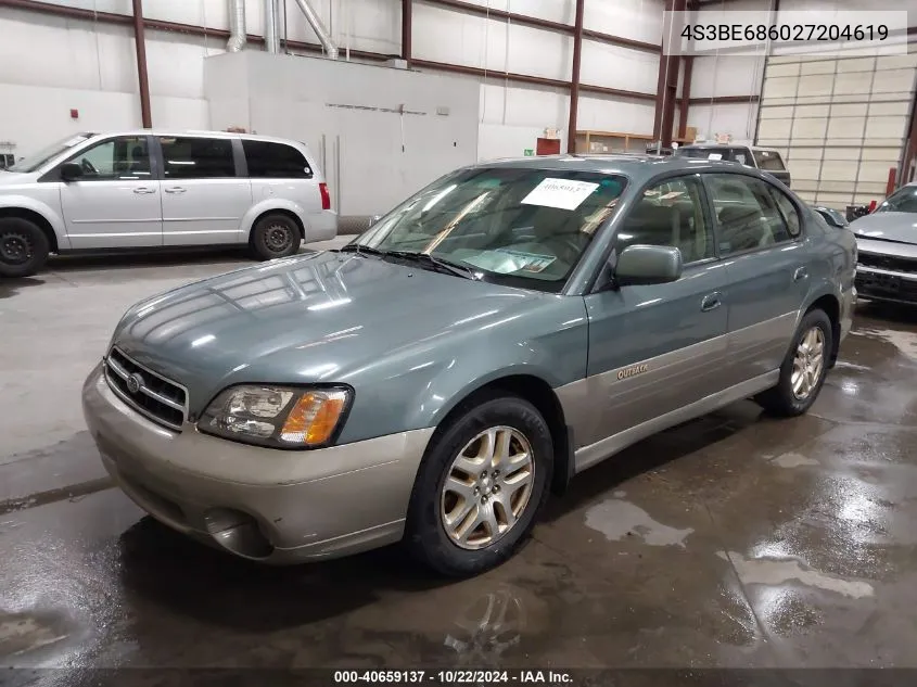 2002 Subaru Outback Limited VIN: 4S3BE686027204619 Lot: 40659137