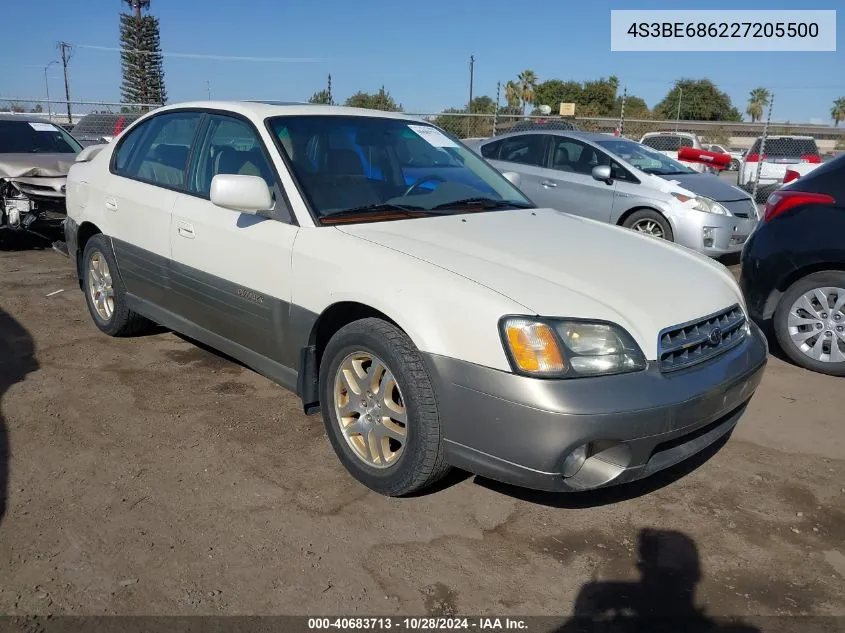 2002 Subaru Outback Limited VIN: 4S3BE686227205500 Lot: 40683713