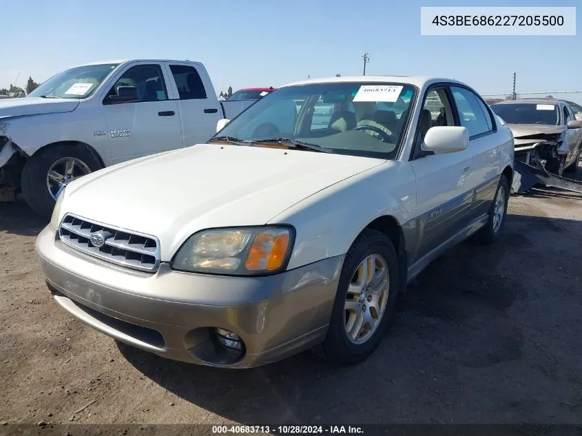 2002 Subaru Outback Limited VIN: 4S3BE686227205500 Lot: 40683713