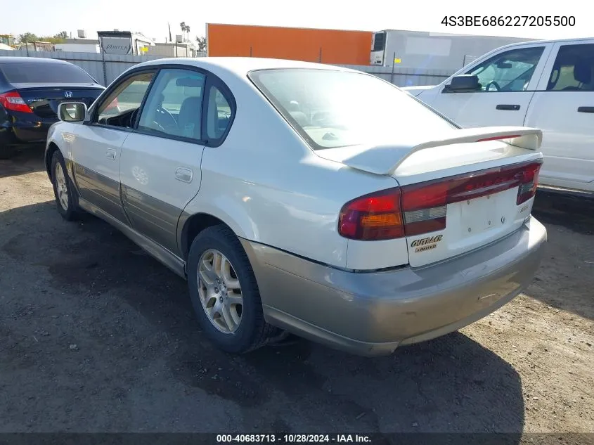 2002 Subaru Outback Limited VIN: 4S3BE686227205500 Lot: 40683713