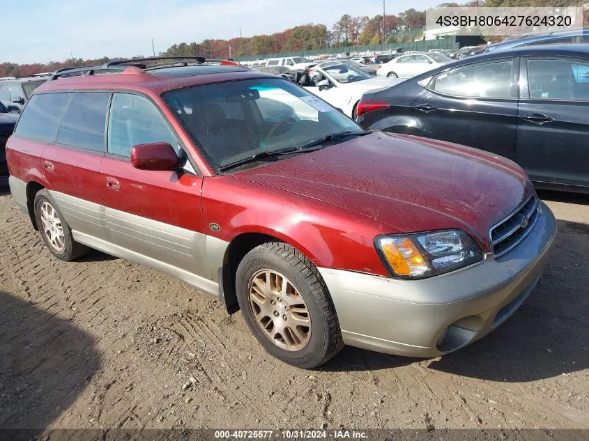 2002 Subaru Outback H6-3.0 L.l. Bean Edition VIN: 4S3BH806427624320 Lot: 40725577