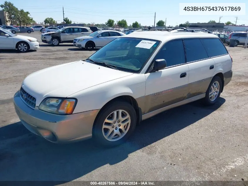 4S3BH675437617869 2003 Subaru Outback