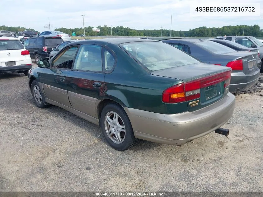 2003 Subaru Outback Limited VIN: 4S3BE686537216752 Lot: 40311719