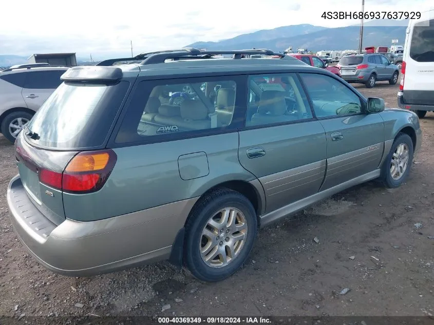 2003 Subaru Outback Limited VIN: 4S3BH686937637929 Lot: 40369349