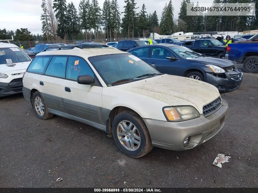 2004 Subaru Outback VIN: 4S3BH675X47644995 Lot: 39954011