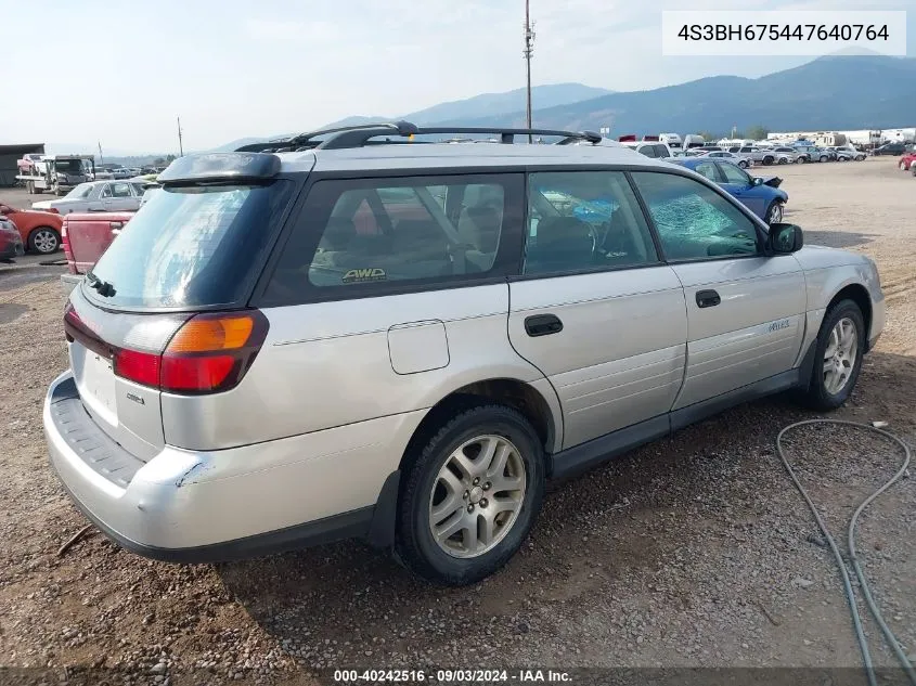 2004 Subaru Outback VIN: 4S3BH675447640764 Lot: 40242516