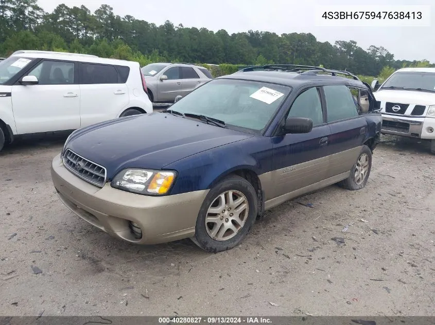 4S3BH675947638413 2004 Subaru Outback