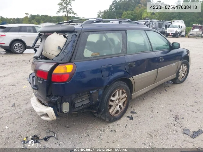 4S3BH675947638413 2004 Subaru Outback