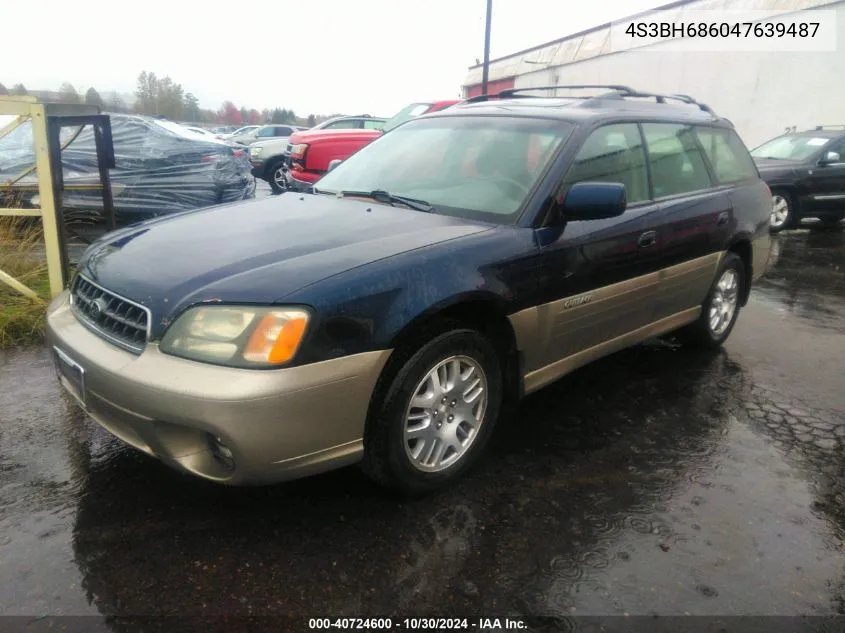 2004 Subaru Outback Limited VIN: 4S3BH686047639487 Lot: 40724600