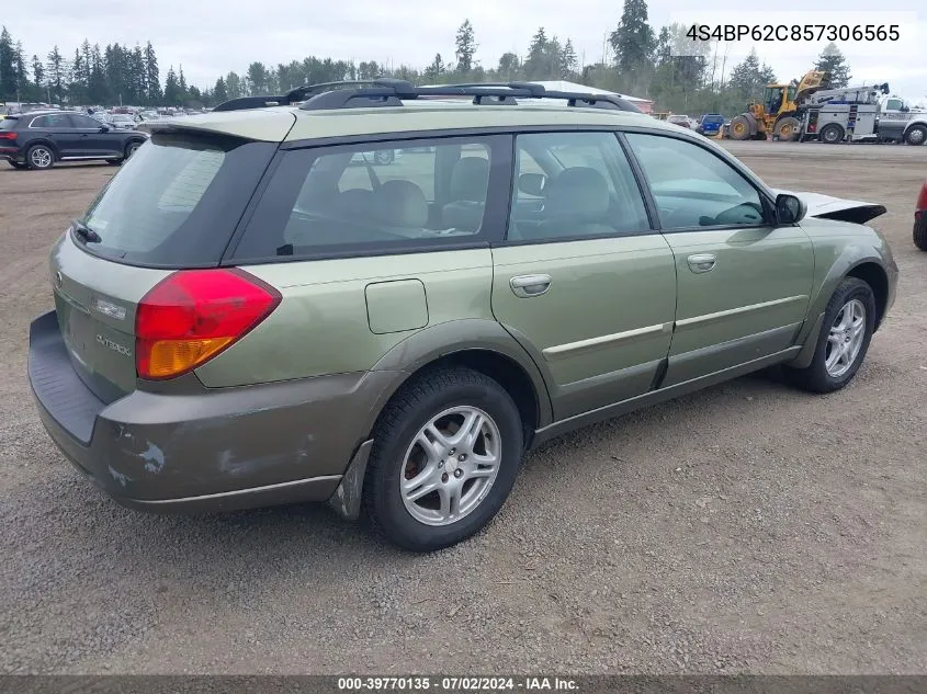 2005 Subaru Outback 2.5I Limited VIN: 4S4BP62C857306565 Lot: 39770135