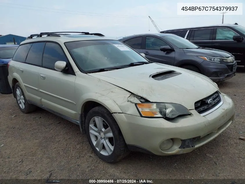 2005 Subaru Outback 2.5Xt Limited VIN: 4S4BP67C754379937 Lot: 39950486