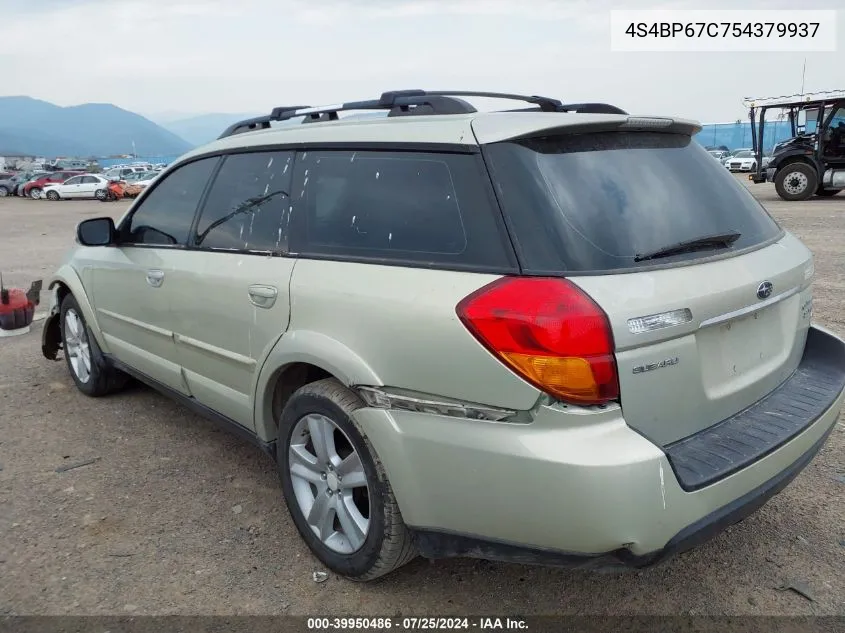 2005 Subaru Outback 2.5Xt Limited VIN: 4S4BP67C754379937 Lot: 39950486