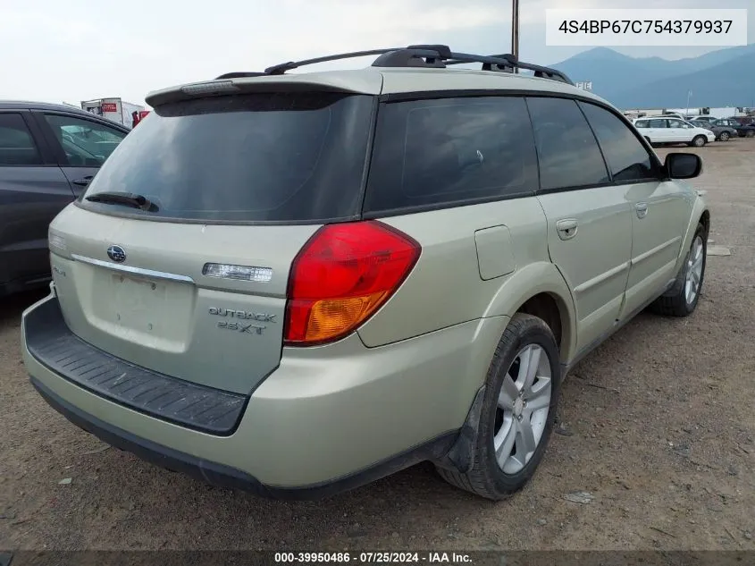 2005 Subaru Outback 2.5Xt Limited VIN: 4S4BP67C754379937 Lot: 39950486