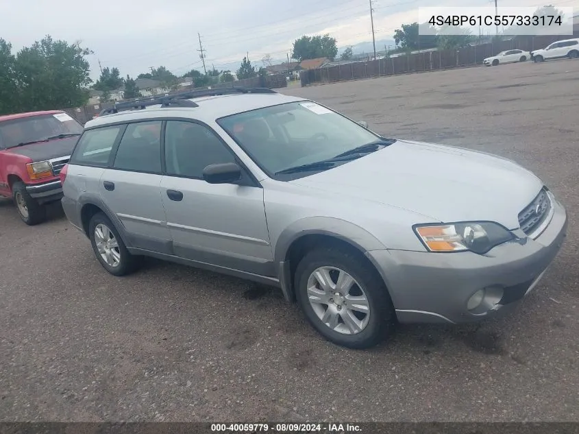 2005 Subaru Outback 2.5I VIN: 4S4BP61C557333174 Lot: 40059779