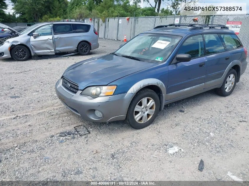 2005 Subaru Outback 2.5I VIN: 4S4BP61CX57388574 Lot: 40086191