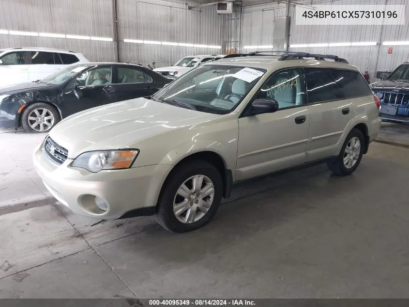 2005 Subaru Outback 2.5I VIN: 4S4BP61CX57310196 Lot: 40095349