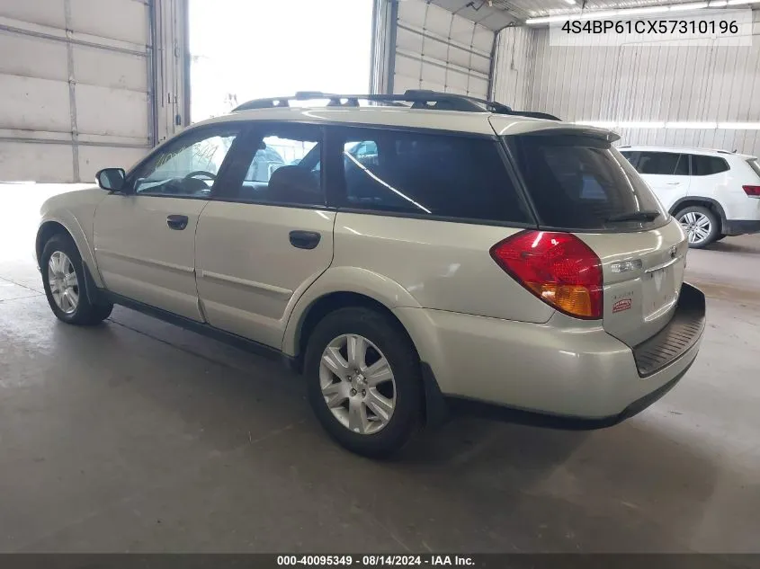 4S4BP61CX57310196 2005 Subaru Outback 2.5I