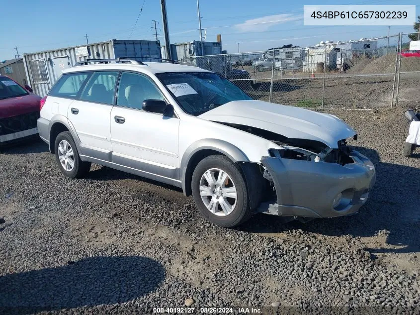 2005 Subaru Outback 2.5I VIN: 4S4BP61C657302239 Lot: 40192127