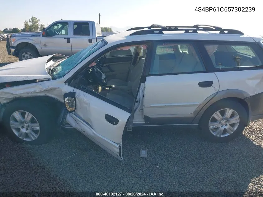 2005 Subaru Outback 2.5I VIN: 4S4BP61C657302239 Lot: 40192127