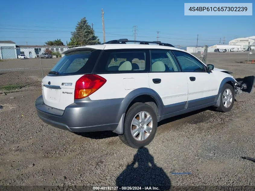 4S4BP61C657302239 2005 Subaru Outback 2.5I