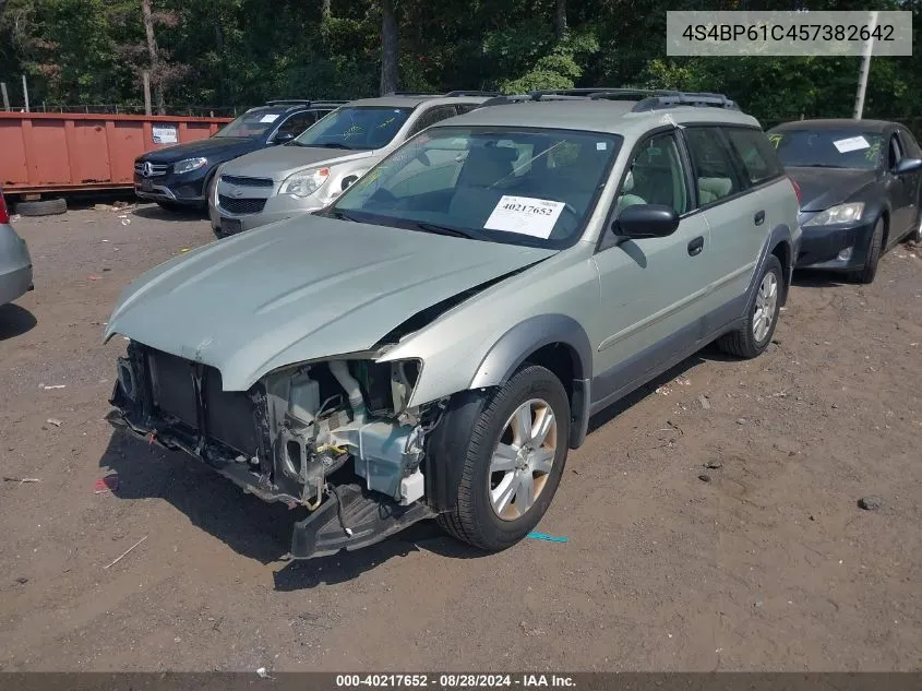 2005 Subaru Outback 2.5I VIN: 4S4BP61C457382642 Lot: 40217652