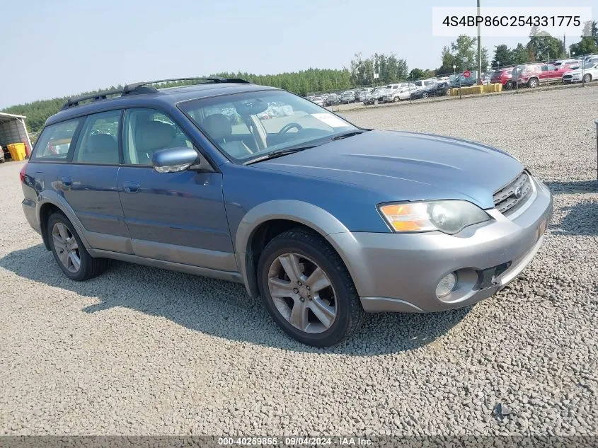 4S4BP86C254331775 2005 Subaru Outback 3.0R L.l. Bean Edition