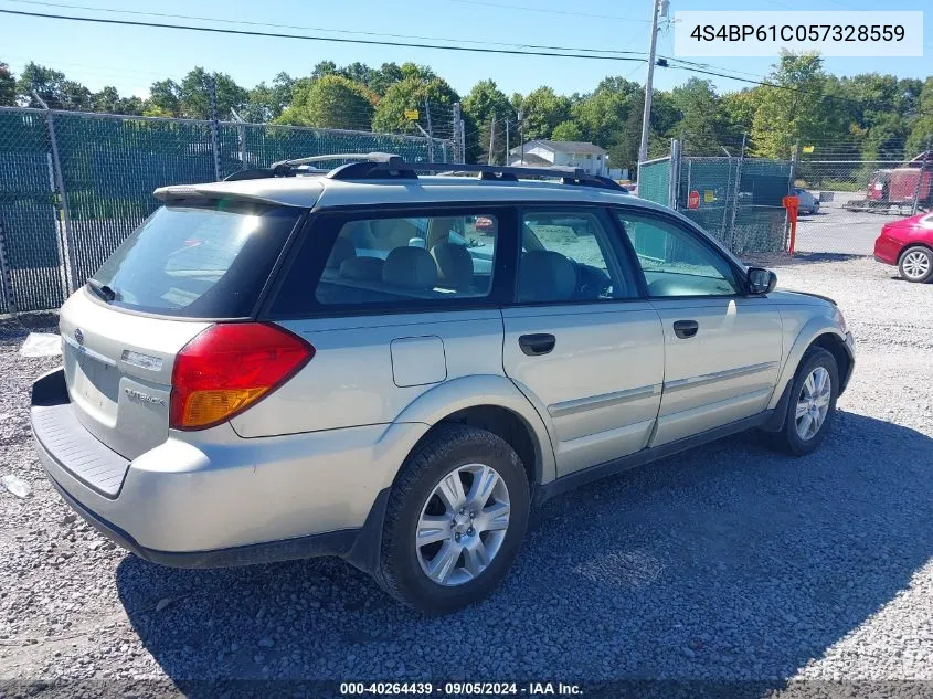 2005 Subaru Outback 2.5I VIN: 4S4BP61C057328559 Lot: 40264439